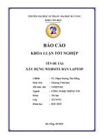 Xây dựng website bán laptop
