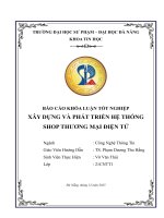 Xây dựng và phát triển hệ thống shop thương mại Điện tử