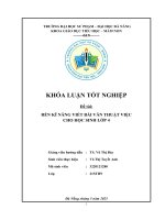 Rèn kĩ năng viết bài văn thuật việc cho học sinh lớp 4