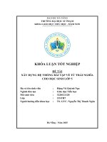 Xây dựng hệ thống bài tập về từ trái nghĩacho học sinh lớp 5