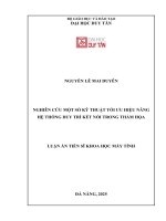 Nghiên cứu kỹ thuật tối Ưu hiệu năng hệ thống duy trì kết nối trong thảm hoạ