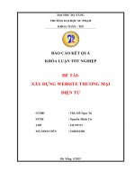 Xây dựng website thương mại Điện tử