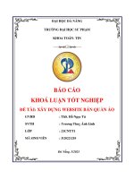 Xây dựng website bán quần Áo