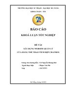 Xây dựng website quản lý cửa hàng thể thao tích hợp chatbox