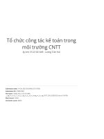 Tổ chức công tác kế toán trong môi trường cntt 1