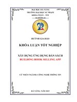 Xây dựng Ứng dụng bán sách building book selling app