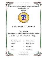 Xây dựng hệ thống bán sách trực tuyến bằng laravel + vue js và mysql