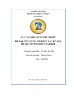 Xây dựng website bán Đồ gia dung ̣ có tích hợp chatbot