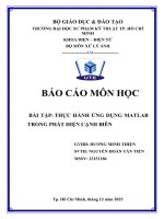 Báo cáo BT Xử Lý Ảnh Chương 6_P1