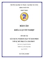 Xây dựng website Đặt vé xem phim với sự hỗ trợ của chatbot