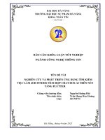 Nghiên cứu và phát triển Ứng dụng tìm kiếm việc làm job finder tích hợp chat box ai trên nền tảng flutter