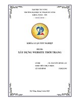 Xây dựng website thời trang