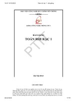 Toán rời rạc 1   bài giảng
