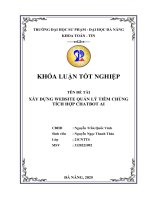 Xây dựng website quản lý tiêm chủng tích hợp chatbot ai