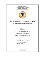 Xây dựng trò chơi crossing the dead trên nền tảng unity