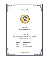 Xây dựng website Đặt lịch tiêm vaccine tích hợp chatbot ai