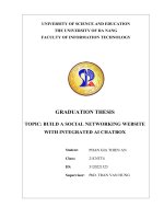 Build a social networking website with integrated ai chatbox