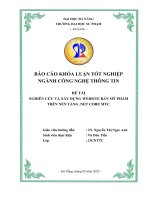 Nghiên cứu và xây dựng website bán mỹ phẩm trên nền tảng  net core mvc