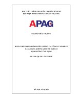Hoàn thiện chính sách tiền lương tại công ty cổ phần cảng hàng không quốc tế nội bài Định hướng Ứng dụng