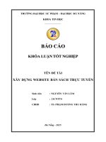 Xây dựng website bán sách trực tuyến