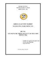 Xây dựng hệ thống quản lý xe máy cho phòng trọ