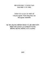 Tóm Tắt Sự Đa Dạng Hình Thái Và Di Truyền Một Số Loài Cá Linh Ở Vùng Đồng Bằng Sông Cửu Long.pdf