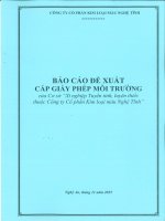 Báo Cáo Cấp Giấy Phép Môi Trường Của Cơ Sở Xí Nghiệp Tuyển Tinh, Luyện Thiếc Tại Xã Quỳ Hợp, Tỉnh Nghệ An Của Công Ty Cổ Phần Kim Loại Màu Nghệ Tĩnh.pdf