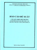Báo Cáo Đề Xuất Cấp Giấy Phép Môi Trường Của Cơ Sở Xăng Dầu Bến Thuỷ Tại Phường Trường Vinh, Tỉnh Nghệ An.pdf