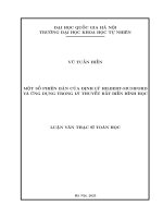 Luận Văn Một Số Phiên Bản Của Định Lý Hilbert-Mumford Và Ứng Dụng Trong Lý Thuyết Bất Biến Hình Học.pdf