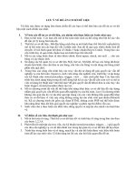 Lưu ý đồ án cơ sở dữ liệu