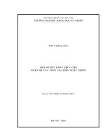 Luận Văn Một Số Bất Đẳng Thức Cho Phân Bố Của Tổng Các Biến Ngẫu Nhiên.pdf