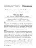 DTU - Nghiên cứu tổng quan về NANO BẠC: Từ tổng hợp đến ứng dụng