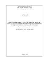 Nghiên cứu Ảnh hưởng của một số thông số công nghệ trong quá trình Đánh bóng bằng laser quang sợi phát xung Đến hiệu suất giảm nhám bề mặt chi tiết cơ khí