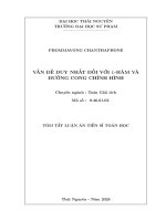 Tóm tắt vấn Đề duy nhất Đối với l hàm và Đường cong chỉnh hình