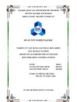 Nghiên cứu xây dựng giải thuật Điều khiển máy rải hạt tự Động (design of algorithm for automated rice spreading control system)