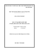 Tóm tắt tiêng việt bầu cử Đại biểu quốc hội Ở cộng hòa dân chủ nhân dân lào