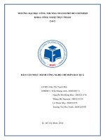 Báo cáo thực hành công nghệ chế biến rau quả