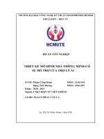 Đồ Án tốt nghiệp thiết kế mô hình nhà thông minh có sự hỗ trợ của trợ lý ai