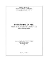 Đồ án thiết kế mạch khuếch đại OTL Vi sai công suất 50W - Full tính toán & mô phỏng