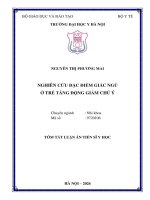 Tóm tắt nghiên cứu Đặc Điểm giấc ngủ Ở trẻ tăng Động giảm chú Ý