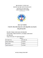 Chủ Đề 6 bảo hiểm hàng hóa xuất nhập khẩu vận chuyển bằng Đường biển