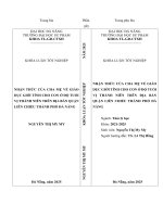 Nhận thức của cha mẹ về giáo dục giới tính cho con Ở Độ tuổi vị thành niên trên Địa bàn quận liên chiểu thành phố Đà nẵng