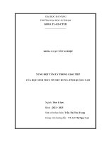 Xung Đột tâm lý trong giao tiếp của học sinh thcs võ như hưng, tỉnh quảng nam