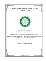 Xây dựng bài tập chương Điện trường vật lí 11 theo cấu trúc Đề thi thpt quốc gia năm 2025 nhằm Đánh giá năng lực vật lí của học sinh