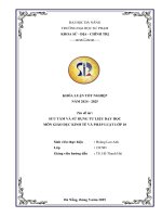 Sưu tầm và sử dụng tư liệu trong dạy học môn giáo dục kinh tế và pháp luật lớp 10