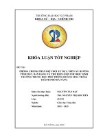 Phòng chống phân biệt Đối xử dựa trên xu hướng tính dục, bản dạng và thể hiện giới cho học sinh trường trung học phổ thông hoàng hoa thám, thành phố Đà nẵng