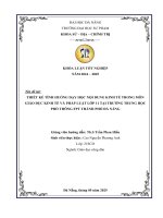 Thiết kế tình huống dạy học nội dung kinh tế trong môn giáo dục kinh tế và pháp luật lớp 11 tại trường trung học phổ thông fpt thành phố Đà nẵng