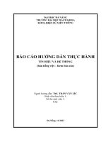 Hướng dẫn Lab Tín hiệu hệ thống: Fourier, LTI System, Convolution (Full report)