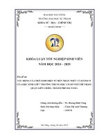 Tác Động của trò chơi Điện tử Đến nhận thức và hành vi của học sinh lớp 7 trường trung học cơ sở ngô thì nhậm quận liên chiểu, thành phố Đà nẵng