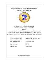 Tiềm năng, thực trạng và giải pháp phát triển du lịch Ở quận ngũ hành sơn, thành phố Đà nẵng